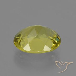 Apatito Amarillo terroso natural de 3.39 ct, Ovalada, VS