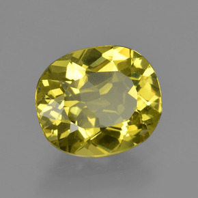 Apatita amarillo natural de 3,33 ct, corte óvalo, VS