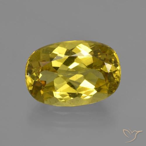 4.31ct Natural Amarillo otoño Apatito, Ovalada, VS