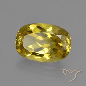 Apatito Amarillo otoño natural de 4.31 ct, Ovalada, VS