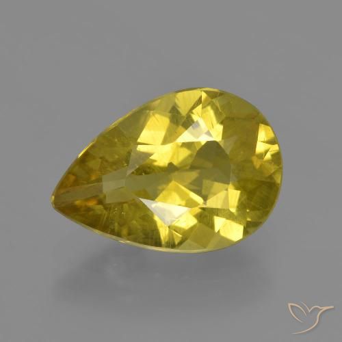 3.46ct Natural Amarillo medio Apatito, En forma de pera, VS