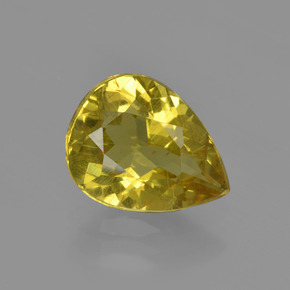 Apatita amarillo natural de 2,78 ct, en forma de pera, VS