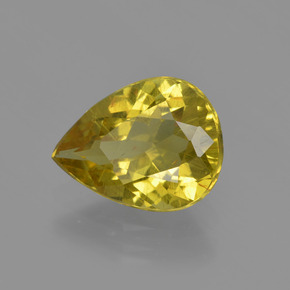 Apatita amarillo natural de 2,78 ct, en forma de pera, VS