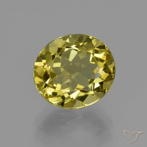 3.43ct Natural Amarillo amarronado Apatito, Ovalada, VS