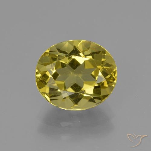 2.89ct Natural Amarillo púrpura Apatito, Ovalada, VS