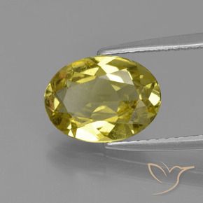 Apatito Amarillo medio natural de 2.33 ct, Ovalada, VS