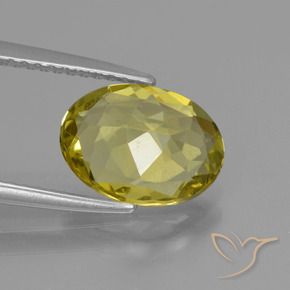 Apatito Amarillo medio natural de 2.33 ct, Ovalada, VS