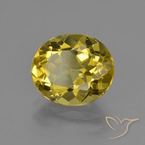 Apatito Amarillo otoño natural de 3.31 ct, Ovalada, VS