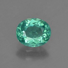 Apatita verde natural de 1,45 ct, corte óvalo, VVS-VS