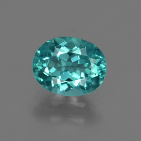 Apatito Azul verdoso natural de 1.44 ct, Corte Óvalo, VS