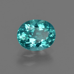Apatito Azul verdoso natural de 1.44 ct, Corte Óvalo, VS