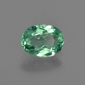 Apatita azul natural de 1,24 ct, corte óvalo, VS