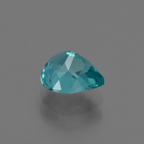 Apatita azul natural de 1,07 ct, en forma de pera, VS
