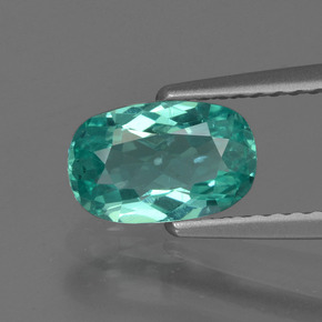 Apatita verde natural de 0,98 ct, corte óvalo, VS