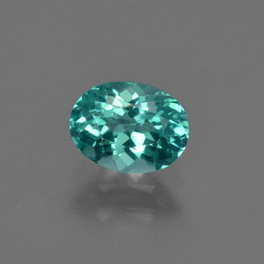 Apatita verde natural de 0,97 ct, corte óvalo, VVS-VS