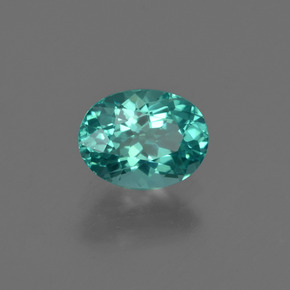 Apatita verde natural de 0,97 ct, corte óvalo, VVS-VS