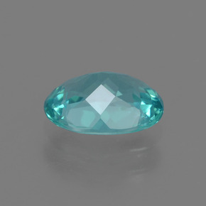 Apatito Azul verdoso natural de 1.12 ct, Corte Óvalo, VS