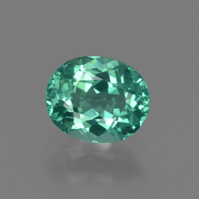 Apatita verde natural de 1,12 ct, corte óvalo, VVS-VS