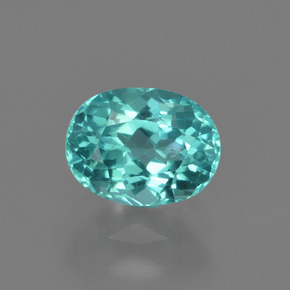 Apatito Azul verdoso natural de 1.11 ct, Corte Óvalo, VS