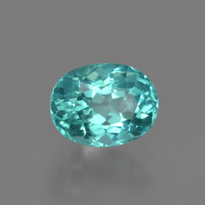 Apatito Azul verdoso natural de 1.11 ct, Corte Óvalo, VS