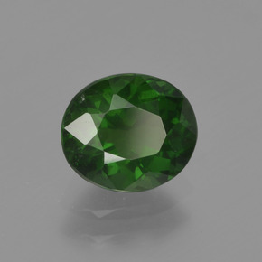 Apatita verde natural de 1,19 ct, corte óvalo, VS