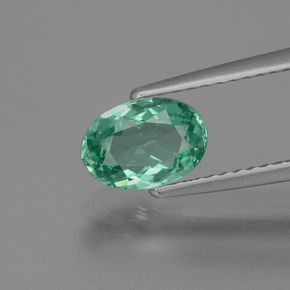 Apatito Verde azul natural de 1.14 ct, Corte Óvalo, VS