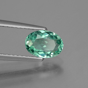 Apatito Verde azul natural de 1.14 ct, Corte Óvalo, VS