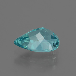 Apatita azul natural de 1,11 ct, en forma de pera, VS