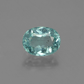 Apatita turquesa natural de 1,02 ct, corte óvalo, VS