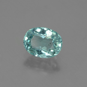 Apatita turquesa natural de 1,02 ct, corte óvalo, VS