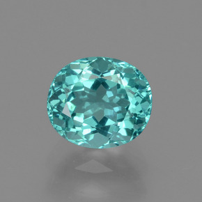 Apatito Azul verdoso natural de 1.39 ct, Corte Óvalo, VS