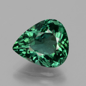 Apatita verde natural de 3,23 ct, en forma de pera, VS