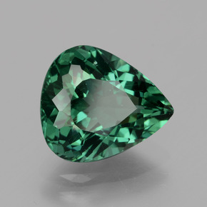 Apatita verde natural de 3,23 ct, en forma de pera, VS