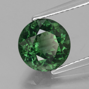 Apatita verde natural de 2,31 ct, corte redondo, VS