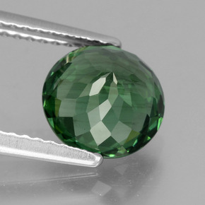 Apatita verde natural de 2,31 ct, corte redondo, VS