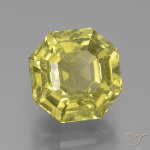 6.61ct Natural Amarillo claro Apatito, corte esmeralda, VS