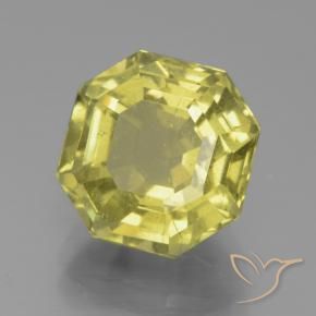 Apatito Amarillo claro natural de 6.61 ct, Corte Octágono / Esmeralda, VS