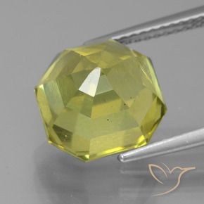 Apatito Amarillo limón natural de 6.95 ct, Corte Octágono / Esmeralda, VS