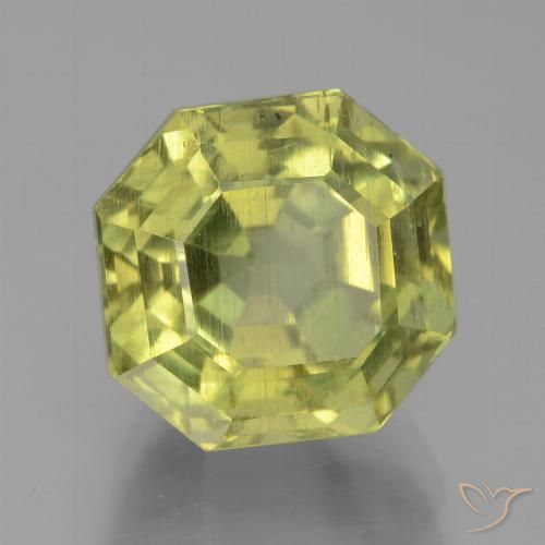 8.29ct Natural Amarillo limón Apatito, corte esmeralda, VS