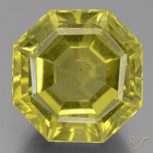15.89ct Natural Amarillo medio Apatito, corte esmeralda, VS