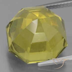 Apatito Amarillo medio natural de 15.89 ct, Corte Octágono / Esmeralda, VS