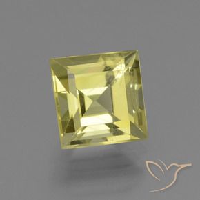 Apatito Amarillo maíz claro natural de 2.95 ct, Cuadrado, VS