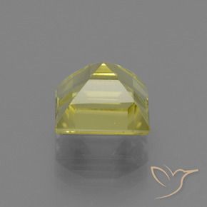 Apatito Amarillo maíz claro natural de 2.95 ct, Cuadrado, VS