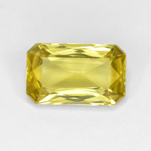 Apatito Amarillo amarronado natural de 2.45 ct, corte esmeralda, VVS-VS