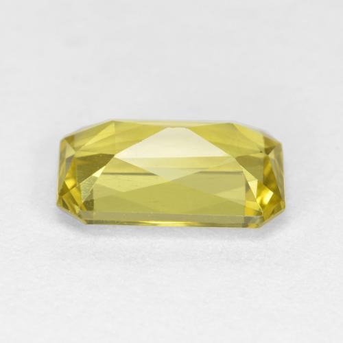 Apatito Amarillo amarronado natural de 2.45 ct, corte esmeralda, VVS-VS