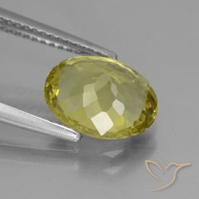 Apatito Amarillo medio natural de 2.86 ct, Ovalada, VS