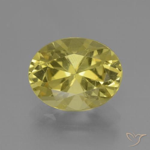 2.54ct Natural Amarillo pálido Apatito, Ovalada, VS