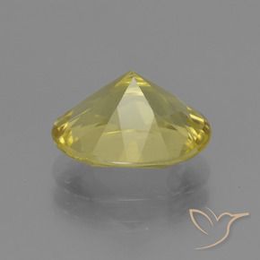 Apatito Amarillo pálido natural de 2.54 ct, Ovalada, VS