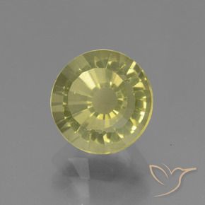 Apatito Amarillo claro medio natural de 2.14 ct, Redondo, VVS-VS