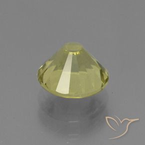 Apatito Amarillo claro medio natural de 2.14 ct, Redondo, VVS-VS